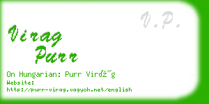 virag purr business card